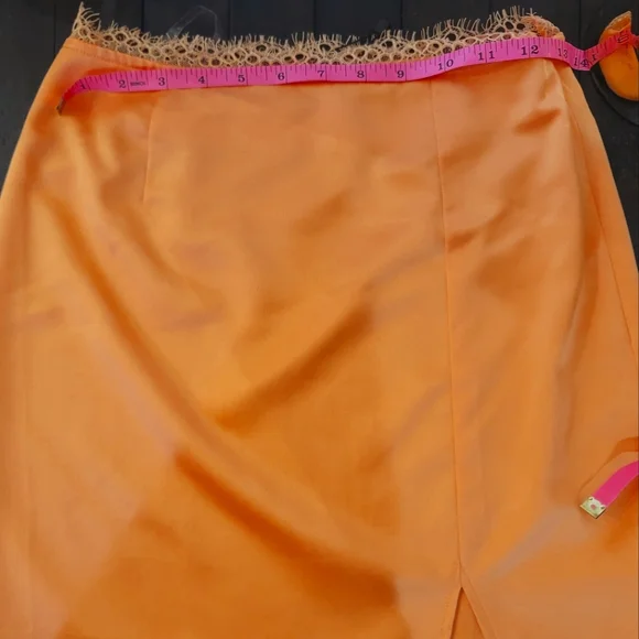 NASTY GAL MINI SKIRT TANGERINE - Picture 6 of 6